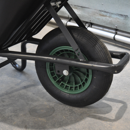 Cantonal Kruiwagenwiel - 4.00-8 - luchtband en kunststof velg - maximale belasting: 150 kg - asgat/naafdiameter: 20 mm - inclusief rollager
