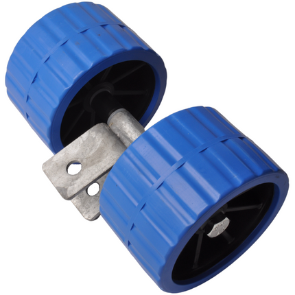 Cantonal Kunststof rollenset - blauw - 74x120 mm - kantelblok 30 mm