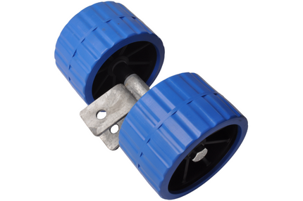 Cantonal Kunststof rollenset - blauw - 74x120 mm - kantelblok 30 mm