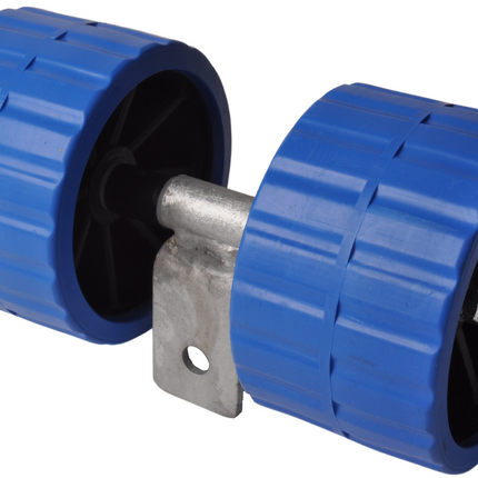 Cantonal Kunststof rollenset - blauw - 74x120 mm - kantelblok 30 mm
