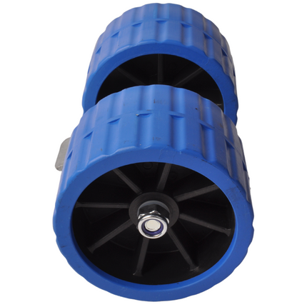 Cantonal Kunststof rollenset - blauw - 74x120 mm - kantelblok 30 mm