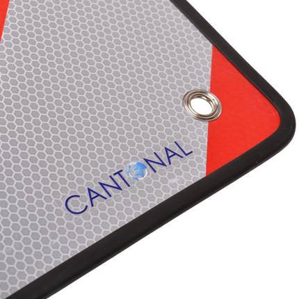 Cantonal Lading waarschuwingsbord 50x50 cm - aluminium