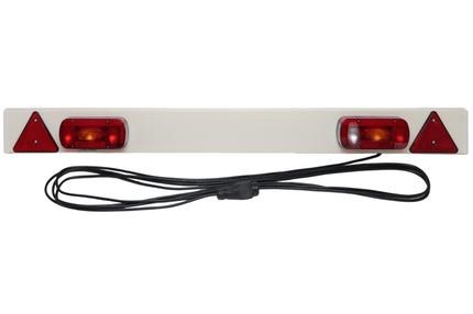 Cantonal Lichtbalk voor aanhanger - 150 cm breed - 13 polige stekker op 9 meter hoofdkabel