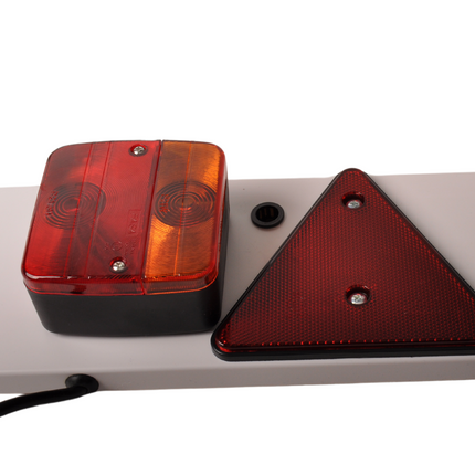 Cantonal Lichtbalk voor aanhanger met 8 meter kabel - 122 cm - 7 polig
