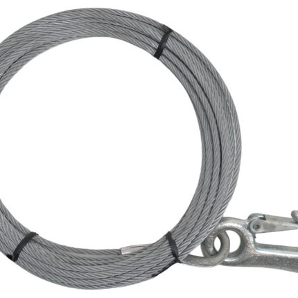 Cantonal Lierkabel met haak (4 mm x 8,5 meter)