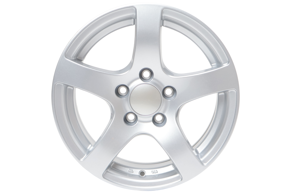 Cantonal Losse 15 inch aanhanger velg - 6Jx15 - lichtmetaal - steekmaat: 5x112 - draagvermogen: 900 kg - naafdiameter: 67 mm - ET30 - zilver