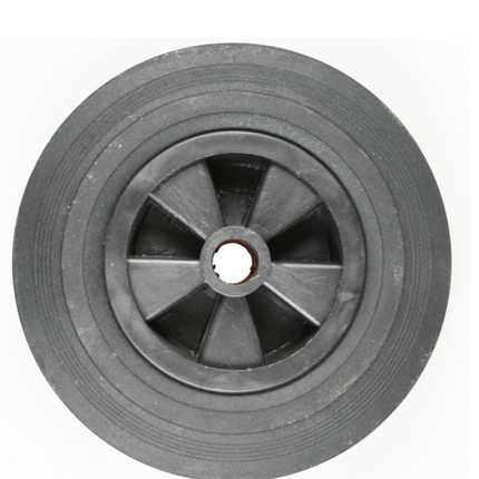 Cantonal Losse kunststof velg met Hard rubberen wiel 200 x 50. Past op neuswiel met buis van 48mm doorsnee.