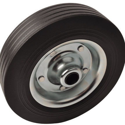 Cantonal Losse stalen velg met Hard rubberen wiel 200 x 50. Past op neuswiel met buis van 48mm doorsnee.