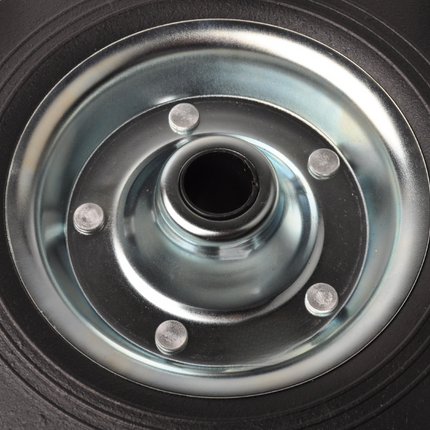 Cantonal Losse stalen velg met Hard rubberen wiel 200 x 50. Past op neuswiel met buis van 48mm doorsnee.