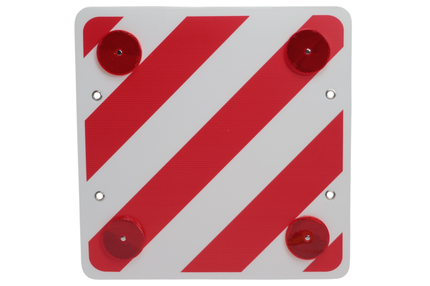 Cantonal Markeringsbord uitstekende lading 50x50 cm - FOAM - inclusief reflectoren