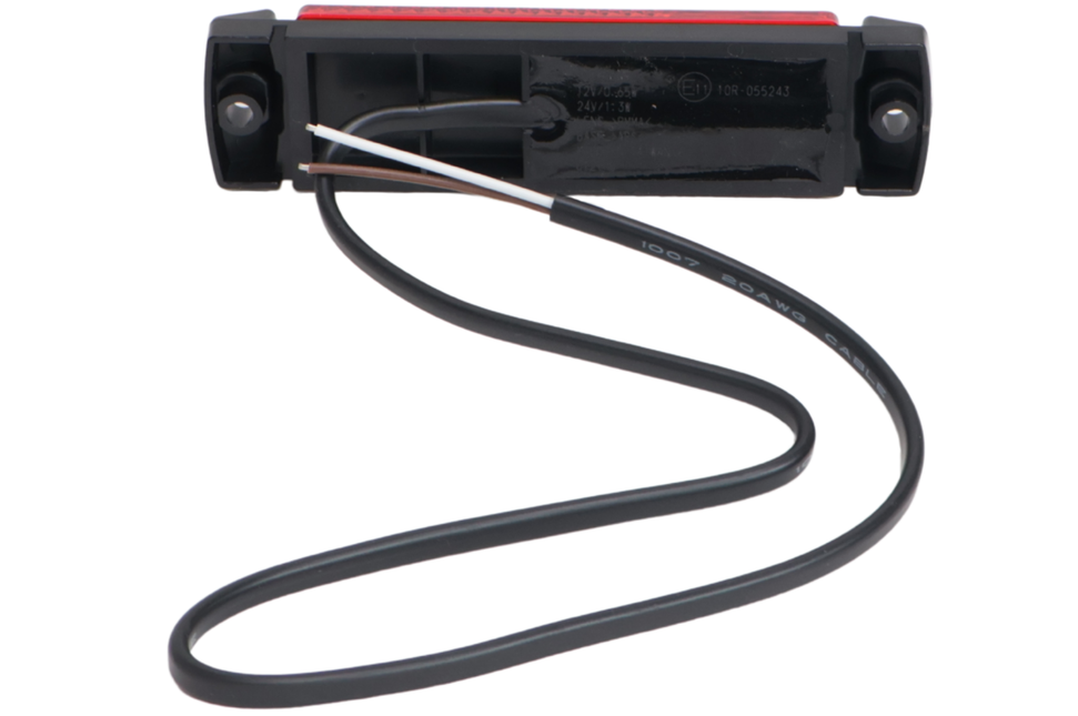 Cantonal Markeringslamp Rood LED 12/24V 130x32 mm