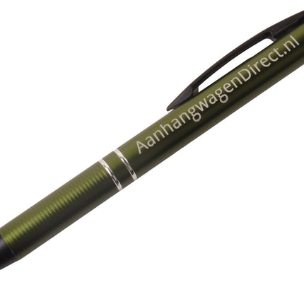 Cantonal Metalen Aanhangwagendirect.nl pen - blauw schrijvend