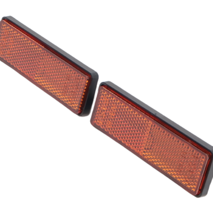Cantonal Oranje/gele reflector 98x32,5 mm zelfklevend - set van 2 stuks