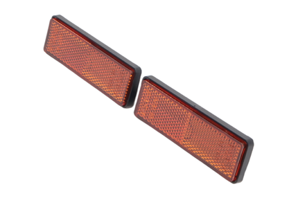 Cantonal Oranje/gele reflector 98x32,5 mm zelfklevend - set van 2 stuks