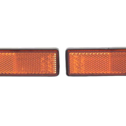 Cantonal Oranje/gele reflector 98x32,5 mm zelfklevend - set van 2 stuks