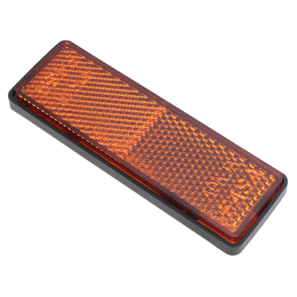 Cantonal Oranje/gele reflector 98x32,5 mm zelfklevend - set van 2 stuks