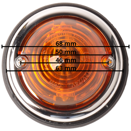 Cantonal Positielamp - oranje - 2 stuks
