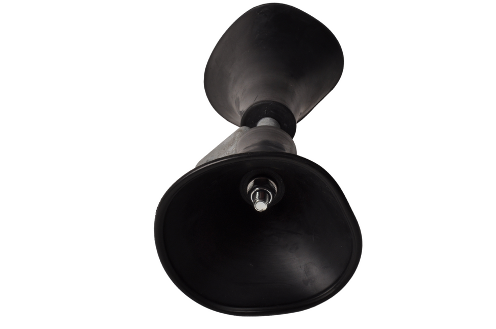 Cantonal Premium kwaliteit trompet rollen set - 400x140x140 mm - zwart - voor rubberboot