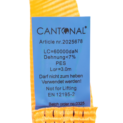 Cantonal Premium sleepkabel 5000 kg - 300x5 cm