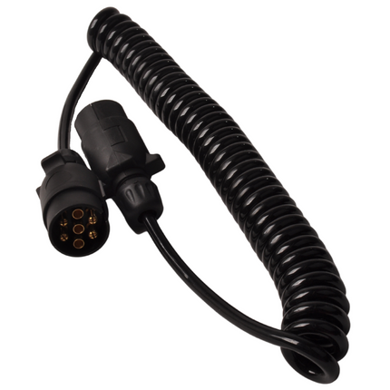 Cantonal Premium verloop spiraalkabel 7 aderig met 2x 7-polige stekker - 90 tot 250 cm