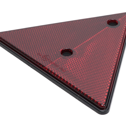 Cantonal Rode driehoek reflector - 153x130 mm - h.o.h. afstanden 70 mm - 2 stuks