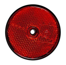 Cantonal Rode reflector 60 mm schroefgaten rond - 2 stuks