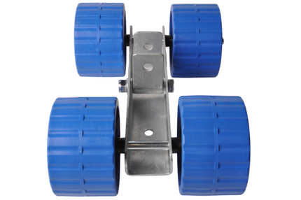 Cantonal Rollenset op kantelblok 30 mm - 4 kimrollen - blauw
