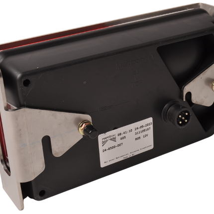 Cantonal Set van 2 aanhanger achterlicht beschermrekken Multipoint 5 - 245x140x65 mm - RVS