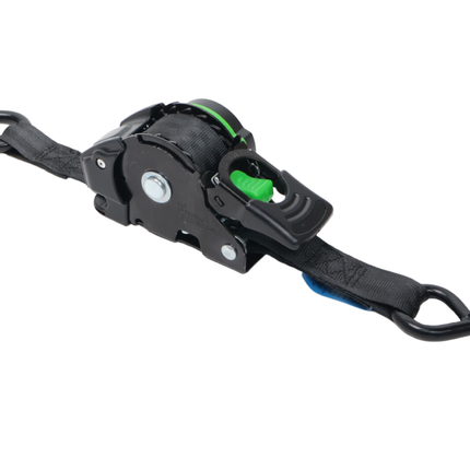Cantonal Set van 2 automatisch oprollende spanbanden met waterdichte behuizing - 300x2,5 cm - 600 kg - S-haken