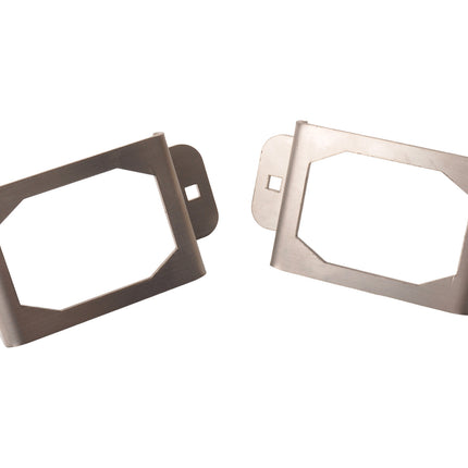 Cantonal Set van 2 beschermrekken - Geschikt voor Flexipoint achterlichten - RVS - 130x64x27 mm