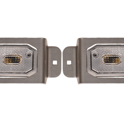 Cantonal Set van 2 beschermrekken - Geschikt voor Flexipoint achterlichten - RVS - 130x64x27 mm