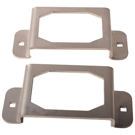 Cantonal Set van 2 beschermrekken - Geschikt voor Flexipoint achterlichten - RVS - 130x64x27 mm