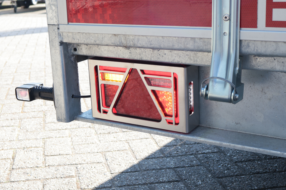 Cantonal Set van 2 beschermrekken Multiled 4 - 253x141x63,7 mm - met vrije driehoek - RVS materiaal