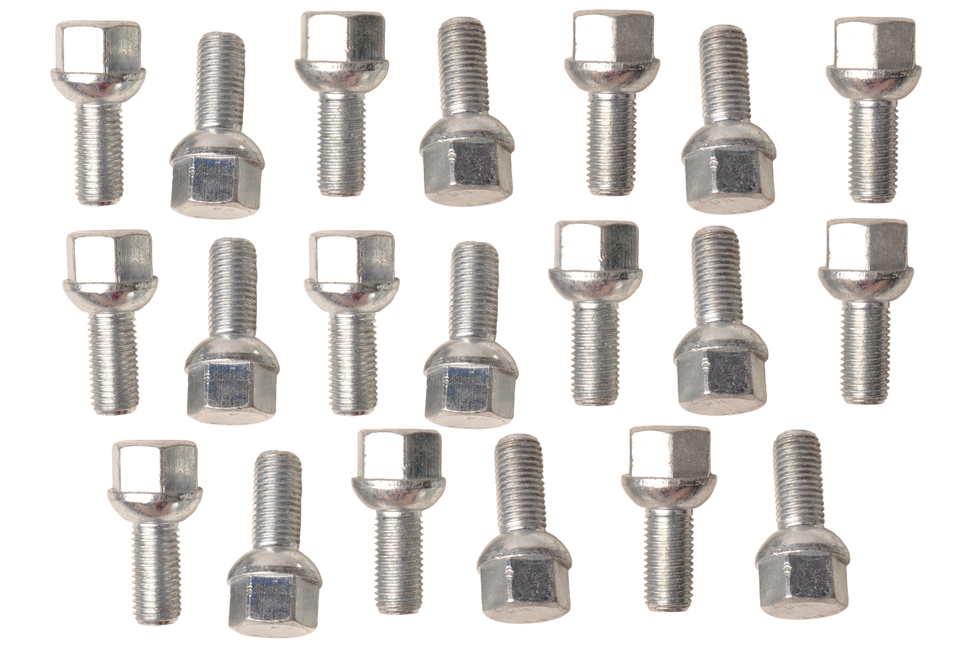Cantonal Set van 20 wielbouten - bolconisch/sferisch - M12x1.5