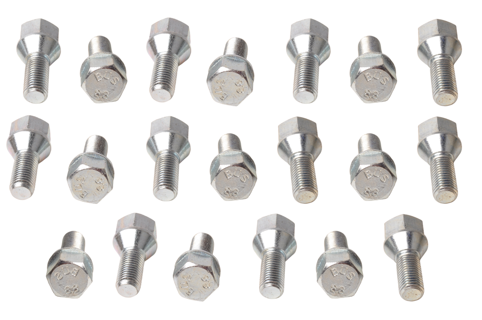 Cantonal Set van 20 wielbouten - kegelconisch - M12x1.5