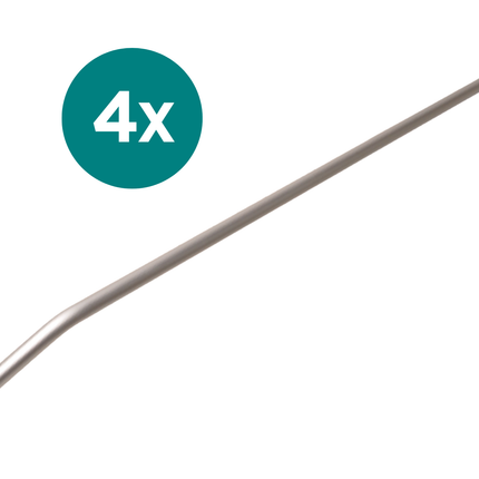Cantonal Set van 4 aluminium verstelbare afdekzeilbeugels - 135-215 cm