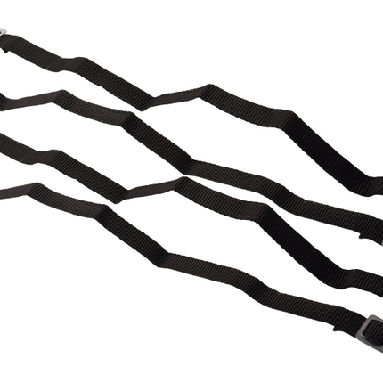 Cantonal Set van 4 sjorbanden / bindriemen 40x1,8cm - zwart - voor fietsdrager
