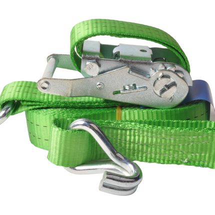 Cantonal Set van 4 spanbanden 600x3,5 cm - groen - breekbelasting 2000 kg