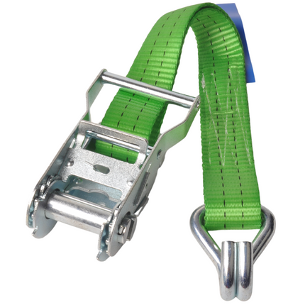Cantonal Set van 4 spanbanden 600x3,5 cm - groen - breekbelasting 2000 kg