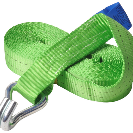 Cantonal Set van 4 spanbanden 600x3,5 cm - groen - breekbelasting 2000 kg