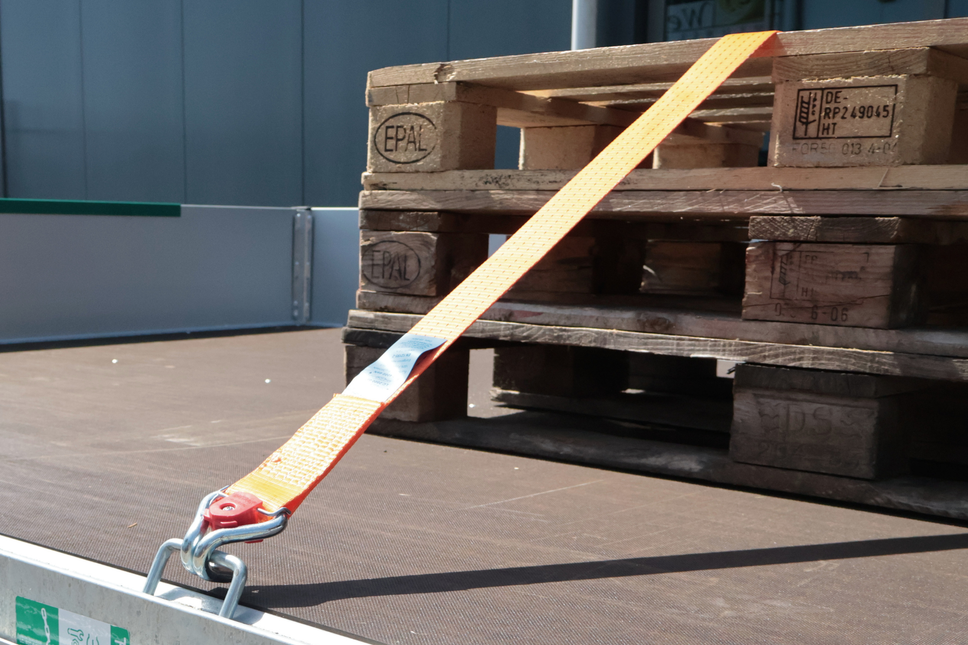 Cantonal Set van 4 spanbanden 800x5 cm - 4000 kg - magnetische haak