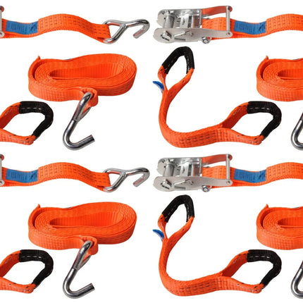 Cantonal Set van 4 spanbanden voor autoambulance - 330x3,6 cm (3000 kg)