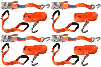 Cantonal Set van 4 spanbanden voor autoambulance - 330x3,6 cm (3000 kg)