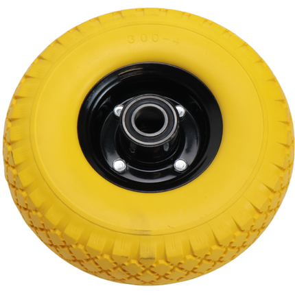 Cantonal Set van twee premium 3.00-4 steekwagenwielen - anti lek - naafdiameter: 25 mm - naaflengte: 75 mm