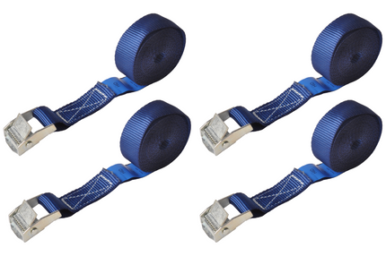 Cantonal Sjorband blauw 300x2,5 cm (250 kg) - set van 4 stuks