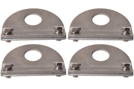 Cantonal Sjoroog 90x74 mm - inclusief tegenstuk 90x18x6 mm - geschikt voor Anssems aanhanger - set van 4 stuks