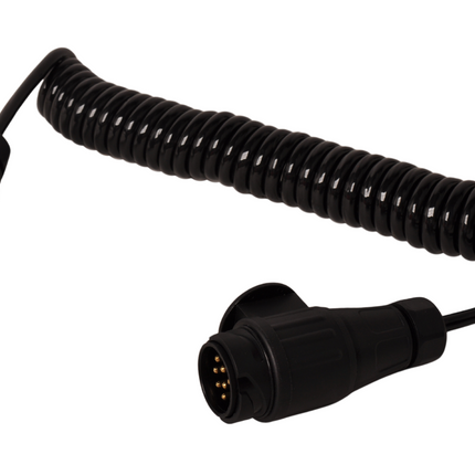 Cantonal Spiraalkabel aanhanger - 2x 13-polige stekkeraansluiting - 8 pins