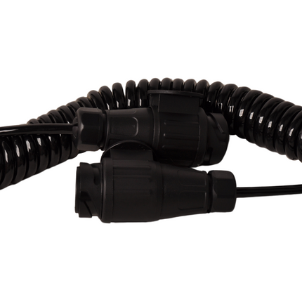 Cantonal Spiraalkabel aanhanger - 2x 13-polige stekkeraansluiting - 8 pins