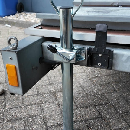 Cantonal Stalen steunpoot met handvat - 600 mm hoog - 48 mm buisdiameter