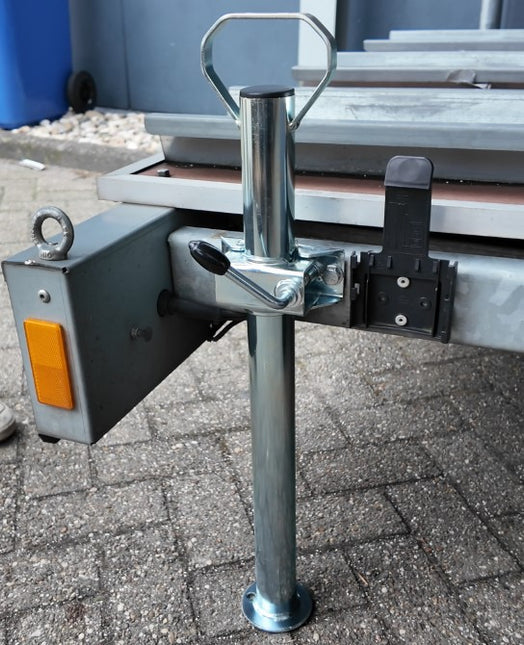 Cantonal Stalen steunpoot met handvat - 600 mm hoog - 48 mm buisdiameter